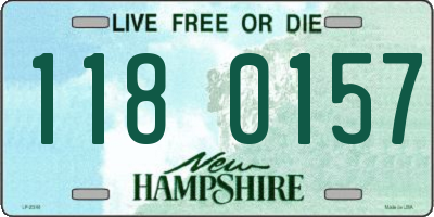 NH license plate 1180157