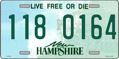 NH license plate 1180164