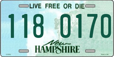 NH license plate 1180170