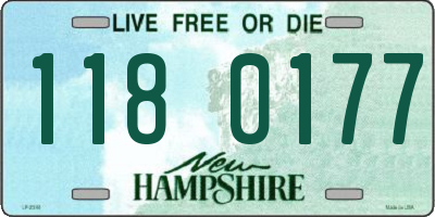 NH license plate 1180177