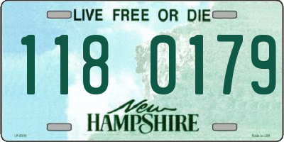 NH license plate 1180179