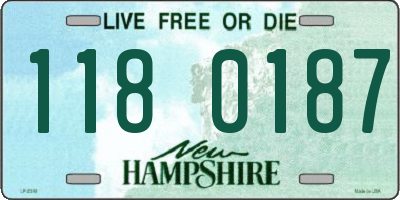 NH license plate 1180187