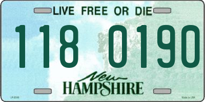 NH license plate 1180190