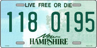 NH license plate 1180195