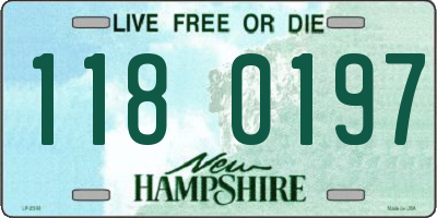 NH license plate 1180197