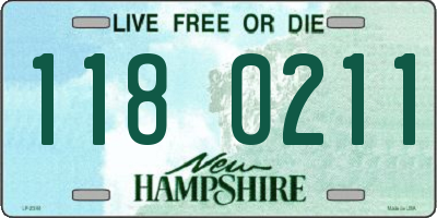 NH license plate 1180211