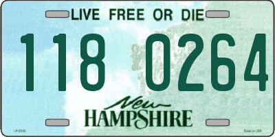 NH license plate 1180264