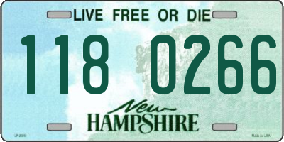 NH license plate 1180266
