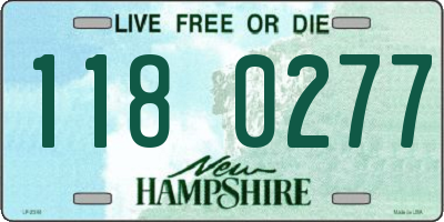 NH license plate 1180277