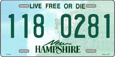 NH license plate 1180281