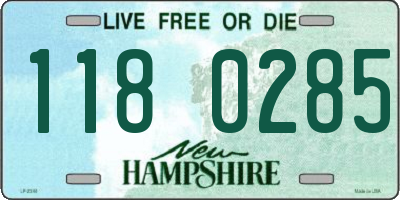 NH license plate 1180285