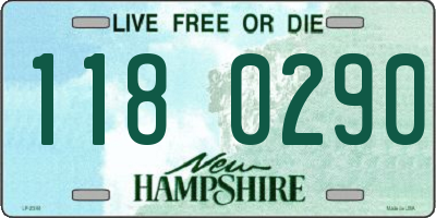 NH license plate 1180290