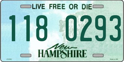 NH license plate 1180293