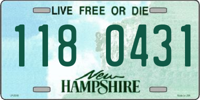 NH license plate 1180431
