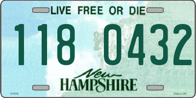 NH license plate 1180432