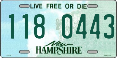 NH license plate 1180443