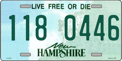 NH license plate 1180446