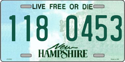 NH license plate 1180453
