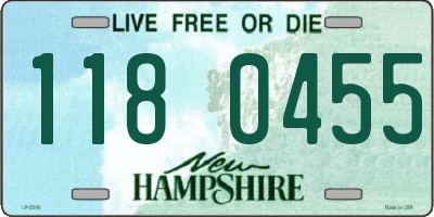 NH license plate 1180455