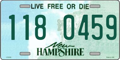 NH license plate 1180459