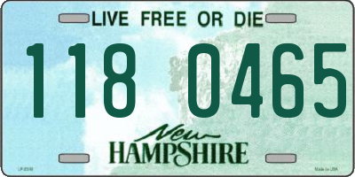 NH license plate 1180465