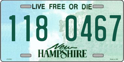 NH license plate 1180467