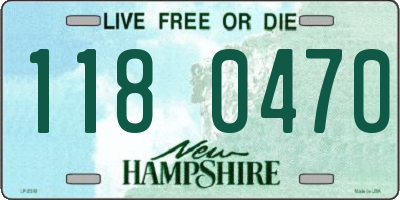NH license plate 1180470