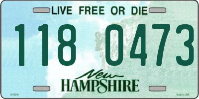 NH license plate 1180473