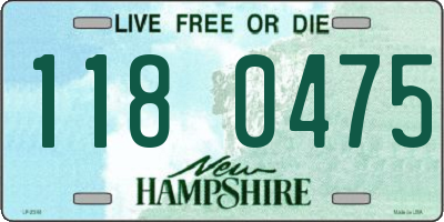NH license plate 1180475
