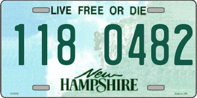 NH license plate 1180482