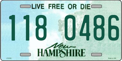 NH license plate 1180486