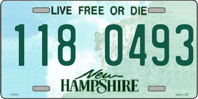 NH license plate 1180493