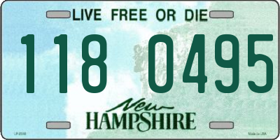 NH license plate 1180495