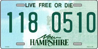 NH license plate 1180510