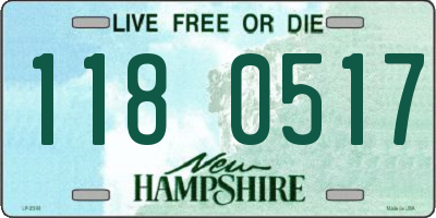 NH license plate 1180517