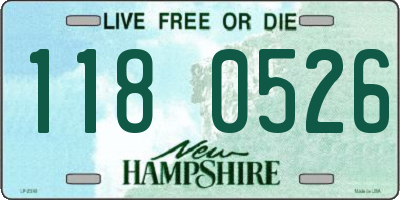 NH license plate 1180526