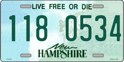 NH license plate 1180534