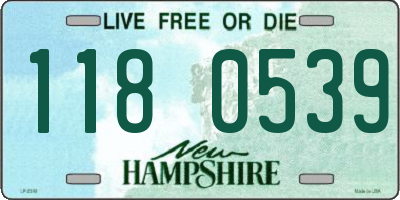 NH license plate 1180539