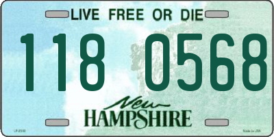NH license plate 1180568