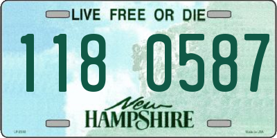 NH license plate 1180587