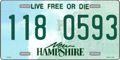 NH license plate 1180593