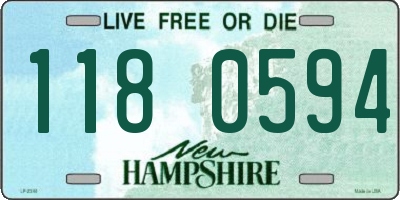 NH license plate 1180594