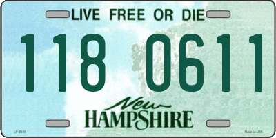 NH license plate 1180611
