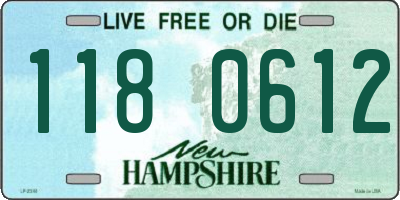 NH license plate 1180612