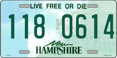 NH license plate 1180614