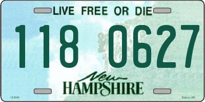 NH license plate 1180627