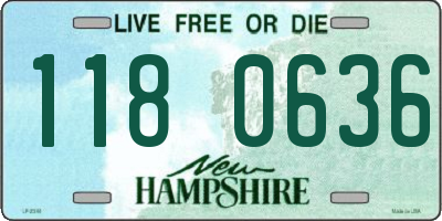 NH license plate 1180636