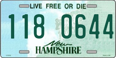 NH license plate 1180644