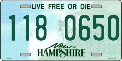NH license plate 1180650
