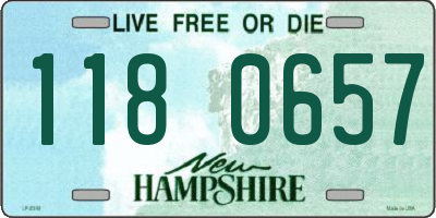 NH license plate 1180657